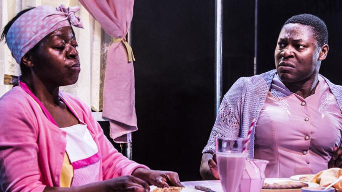 Lynette Clarke and Obi Abili are part of a compelling cast in Max Barton’s production, set in a bar 